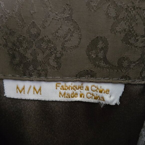 Helly Hansen Brown Tone On Tone Pattern Removable Hood Full Zip Jacket Size M - Picture 10 of 11